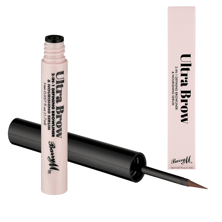 Barry M Ultra Brow 2-in-1 Defining Browliner & Nourishing Serum, Light Blonde