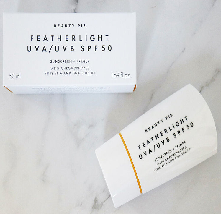 BEAUTY PIE Featherlight Sunscreen + Primer SPF50 50ml