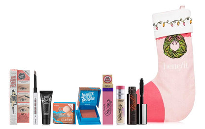 Benefit 6pc Face, Brow & Eye Set in Keepsake Christmas Stocking Giftset