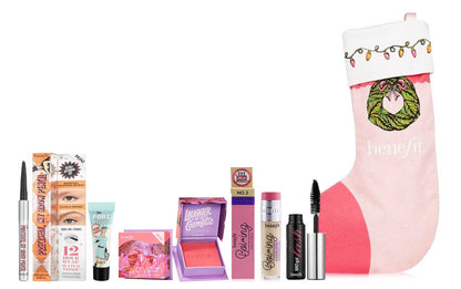 Benefit 6pc Face, Brow, Pore & Eye Set in Keepsake Christmas Stocking Giftset