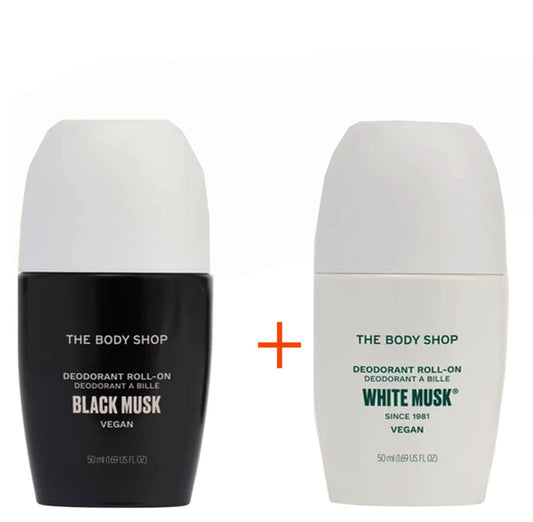 The Body Shop Deodorant Roll On Duo - White & Black Musk 50ml x2 by Bodyshop