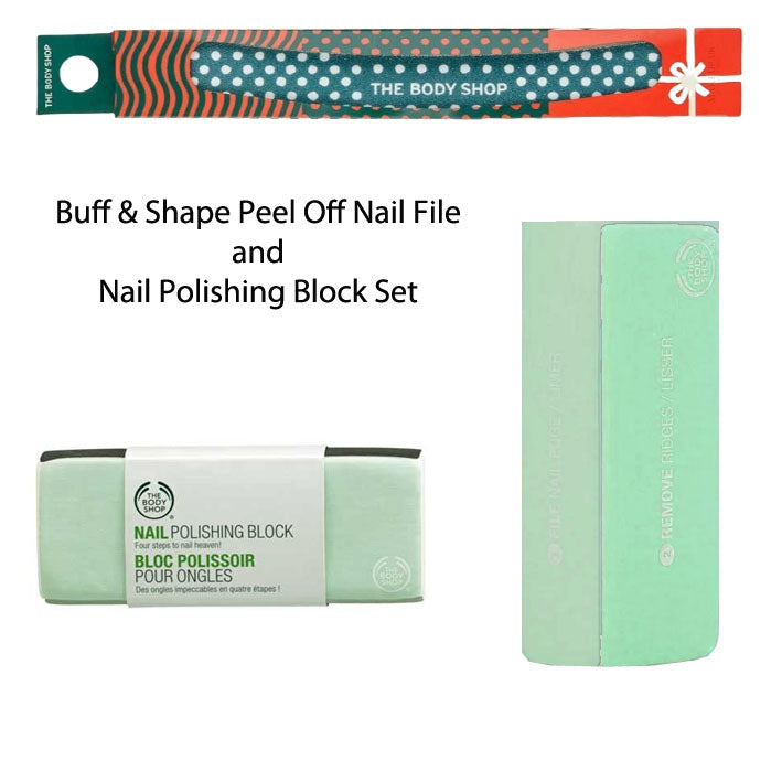 The Body Shop Nail Polishing Block, Remove Ridges, Smooth & Peel Off File Set by Bodyshop