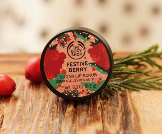 The Body Shop Lip Scrub Sugar Festive Berry by Bodyshop