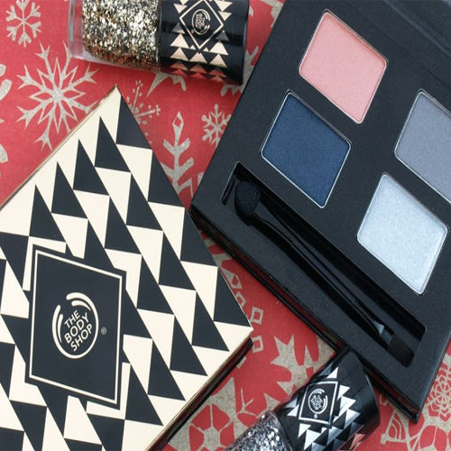 The Body Shop Holiday Eye Shadow Palette Swinging Silver Limited Edition by Bodyshop