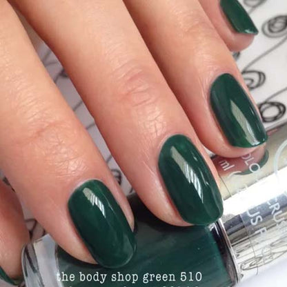 The Body Shop Colour Crush Nail Polish Body Shop Green by Bodyshop