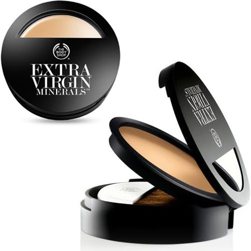 The Body Shop Extra Virgin Minerals Cream Compact Foundation Rose Ivory by Bodyshop