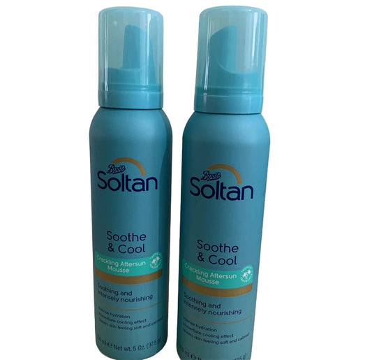 Boots Soltan Soothe & Cool Aftersun Mousse 150ml Pack of 2
