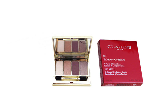 Clarins Ombre Wet & Dry 4 Colour Eye Shadow Palette Rosewood