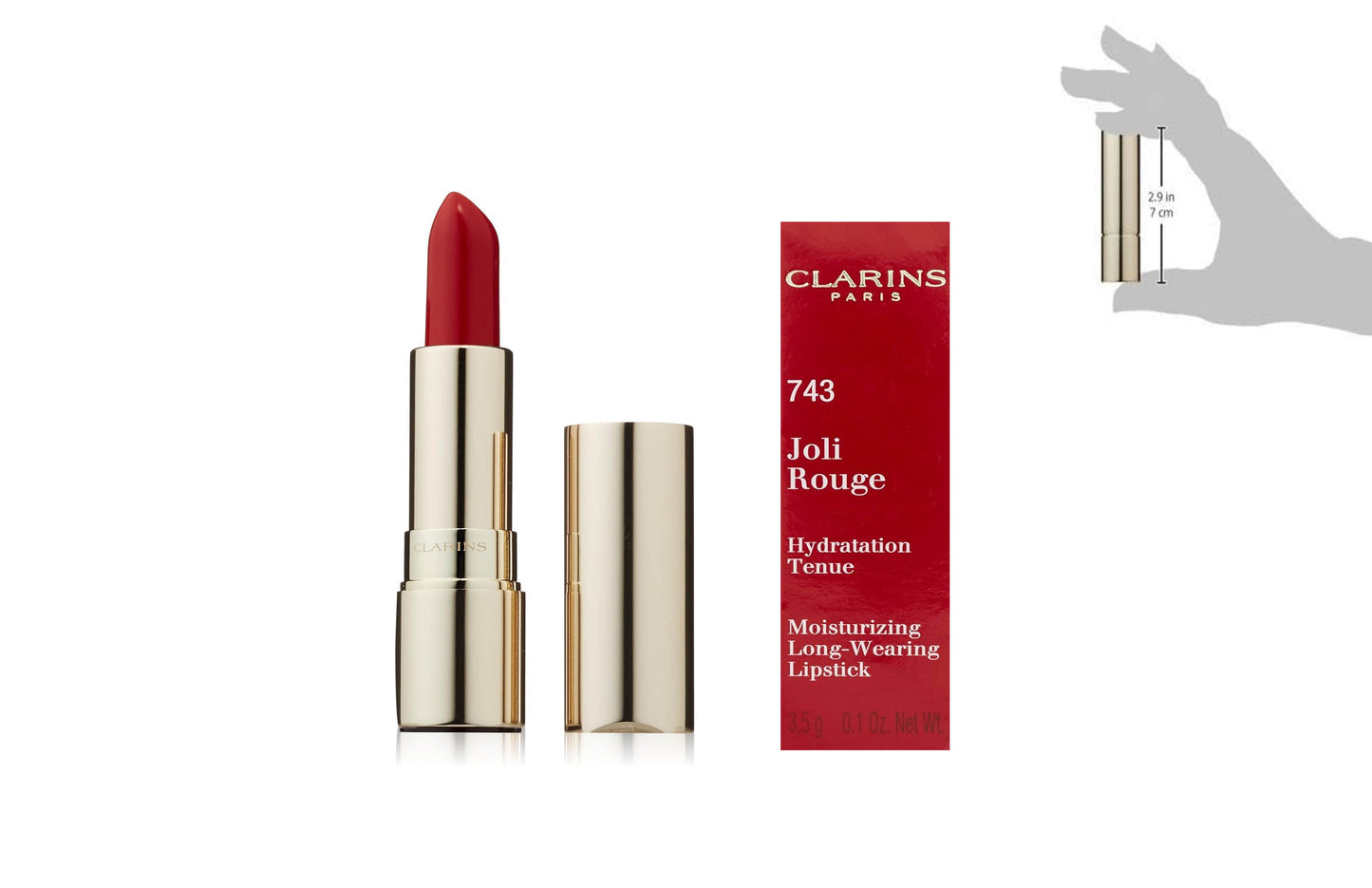 Clarins Joli Rouge Lipstick Cherry Red 743