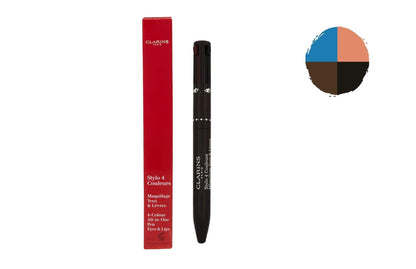 Clarins Eyeliner 4 Colour All in One Pen for Eyes & Lip Stylo in Black, Brown, Blue & Beige