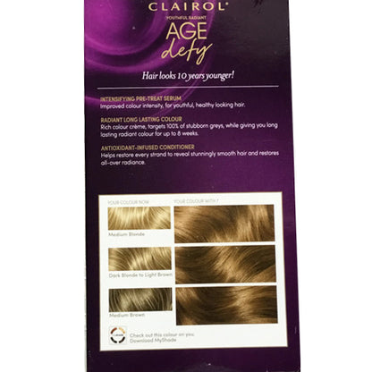 Clairol Age Defy Expert Collection, Dark Blonde 7, Permanent Hair Colour, 1 Kit