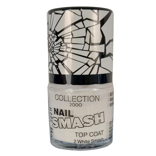Collection Top Coat Crackle Nail Varnish White Smash 9ml