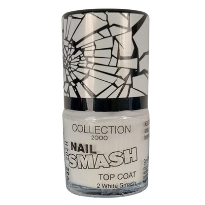 Collection Top Coat Crackle Nail Varnish White Smash 9ml
