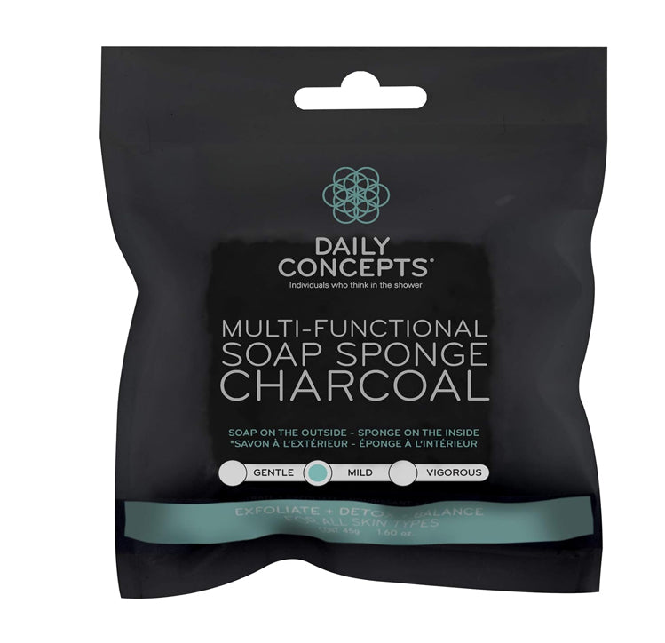 Daily Concepts Multi-Functional Soap Sponge Charcoal