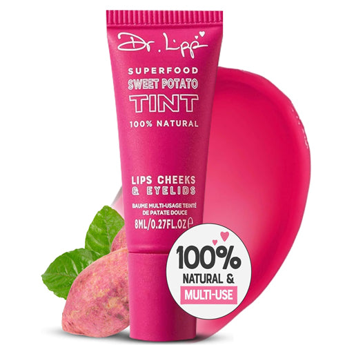 Dr Lipp Sweet Potato Tint for Lips, Cheeks & Eyelids 100% Natural 8ml