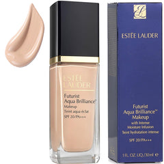Estee Lauder Futurist Hydra Aqua Brilliance Foundation SPF20 Cool Porcelain 1C0