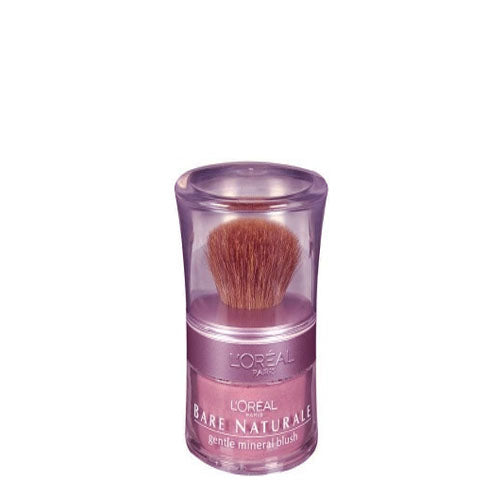 L'oreal Bare Naturale Mineral Blush Powder & Brush Pinched Pink 486