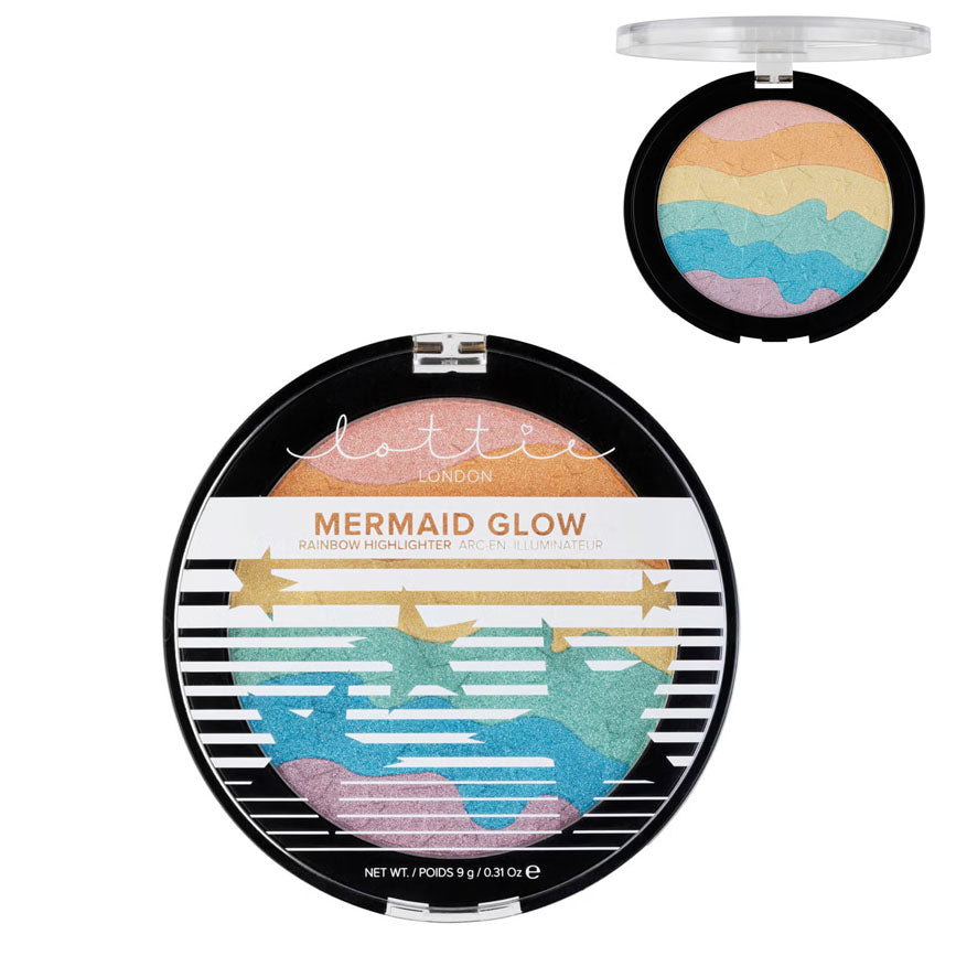 Lottie London Rainbow Highlighter Mermaid Glow 9g