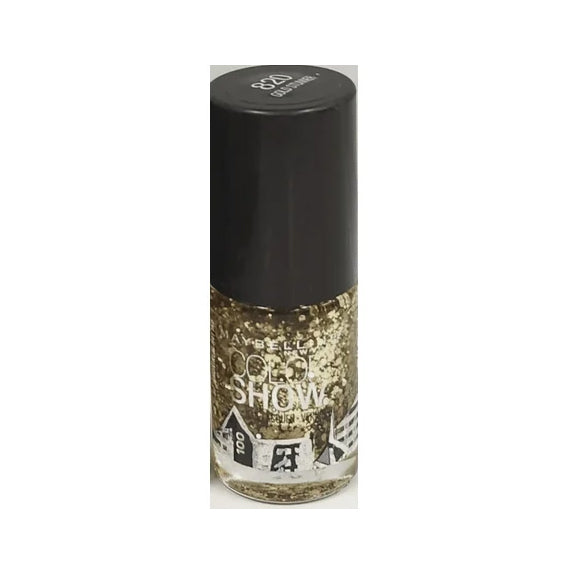 Maybelline Colour Show Glitter Nail Varnish Gold Stunner 820