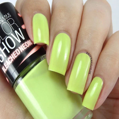 Maybelline Color Show Bleached Neons Nail Varnish Chic Chartreuse