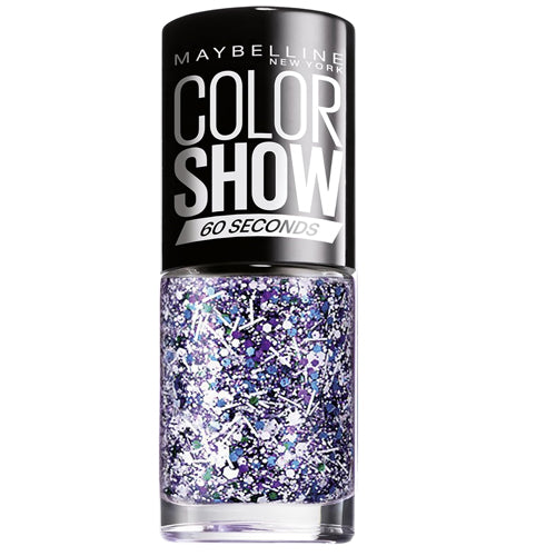 Maybelline Color Show Glitter Nail Varnish White Splatter 02