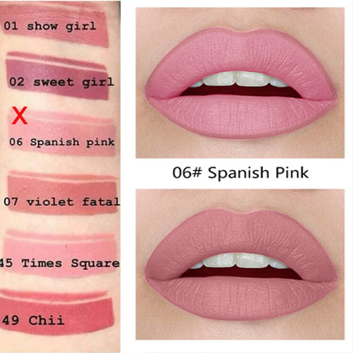 Miss Rose High Pigment 2in1 Matte Lipstick & Liner, Spanish Pink