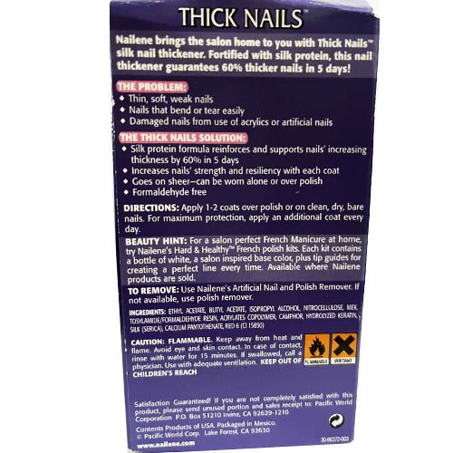Nailene Thick Nails, Silk Nail Thickener Treatment Nail Builder