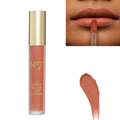 No7 Soft Blur Lip Creme 7ml Peach Nude