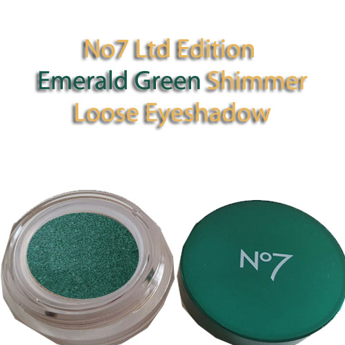 No7 Ltd Edition Emerald Green Shimmer Loose Eyeshadow