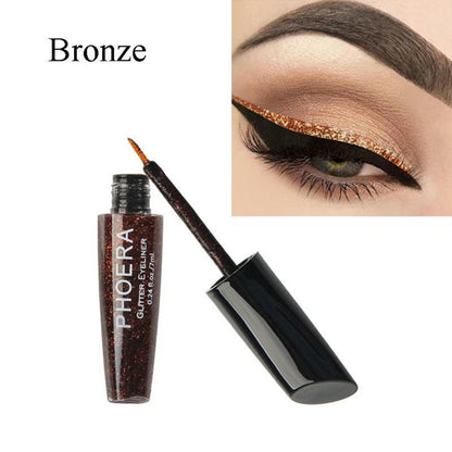 PHOERA Glitter Eyeliner in Bronze