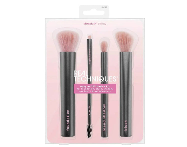 Real Techniques UltraPlush Easy As 123 Makeup Brush Boxed Kit