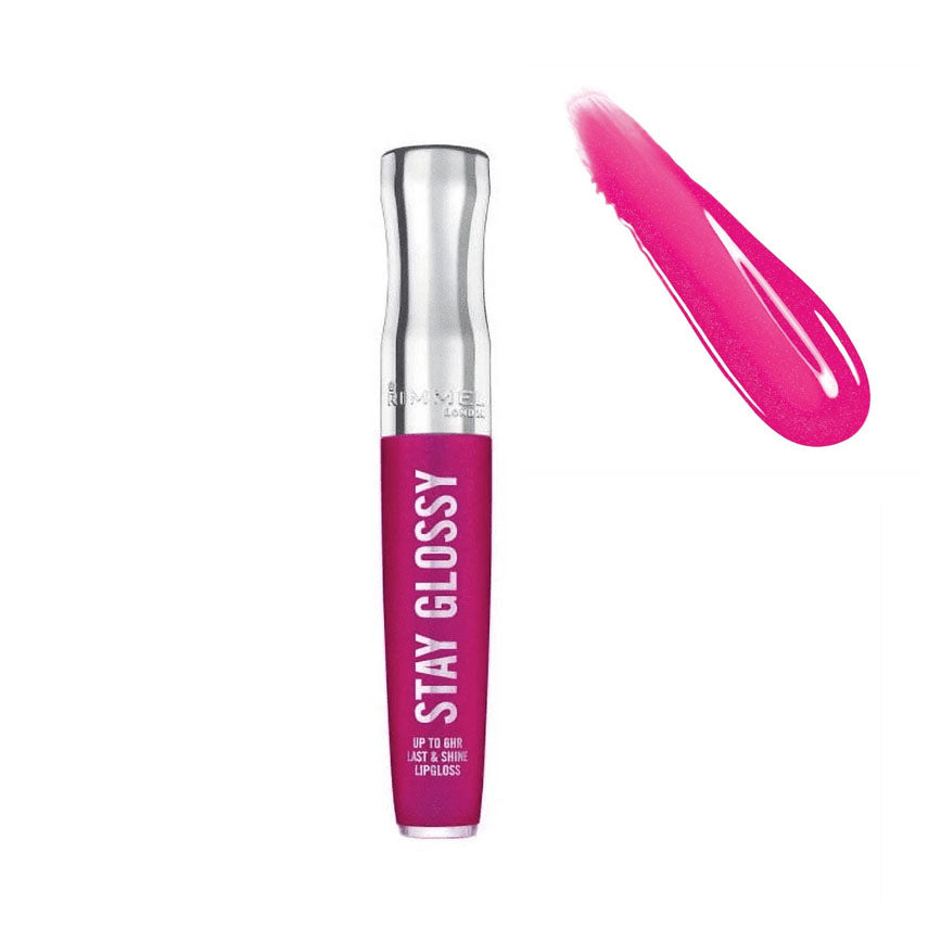 RIMMEL London Stay Glossy 3D Lip Gloss - Candy Floss