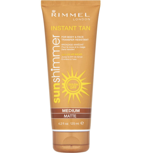 Rimmel SunShimmer Instant Fake Tan for Face & Body Medium Matte