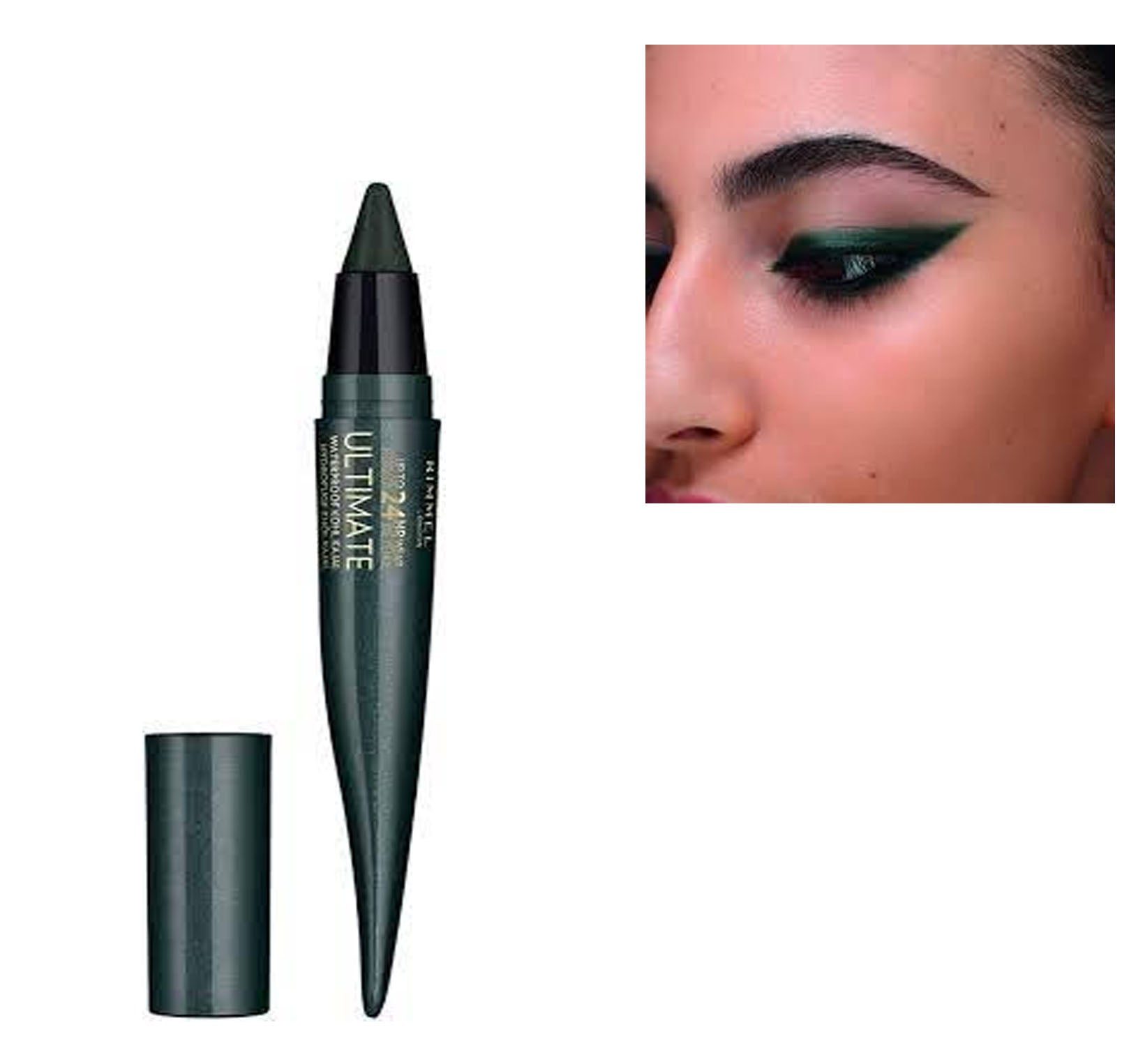 Kohl Riim RIMMEL Ultimate Kohl Kajal 24Hr Waterproof Eyeliner 003 Smoked Emerald ...