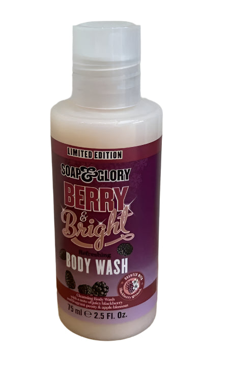 Soap & Glory Berry & Bright Body Wash 75ml Limited Edition