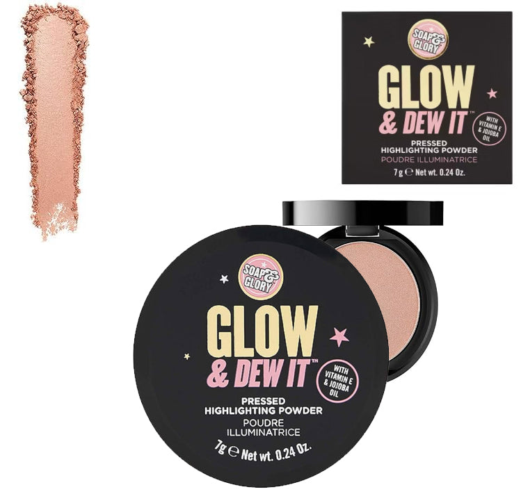 Soap & Glory Glow & Dew It Pressed Highlighting Powder Gold