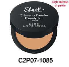Sleek Make Up Creme to Powder Foundation Oil Free & Matte C2P07-1085