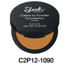 Sleek Make Up Creme to Powder Foundation Oil Free & Matte C2P12-1090