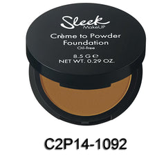 Sleek Make Up Creme to Powder Foundation Oil Free & Matte C2P14-1092