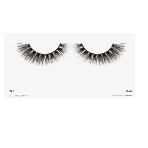 Tatti Lashes 3D Faux Mink TL6 Faux Me Volume Strip Lashes & Glue
