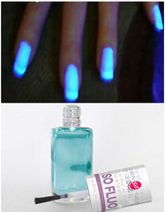 UV Clear Nail Polish ULTRA VIOLET Glow in the Dark Varnish
