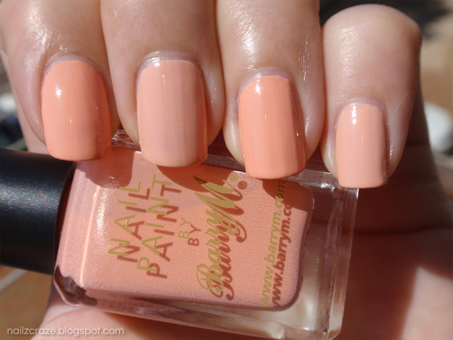 Barry M Nail Paint Peach Melba