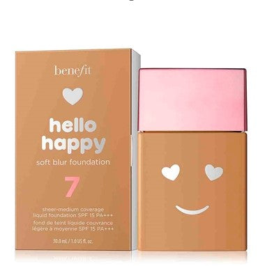 Benefit Hello Happy SPF15 Soft Blur Liquid Foundation 30ml Shade 7