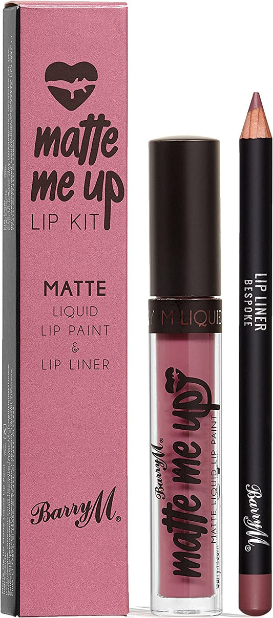 Barry M Matte Me Up Liquid Lip Kit Bespoke