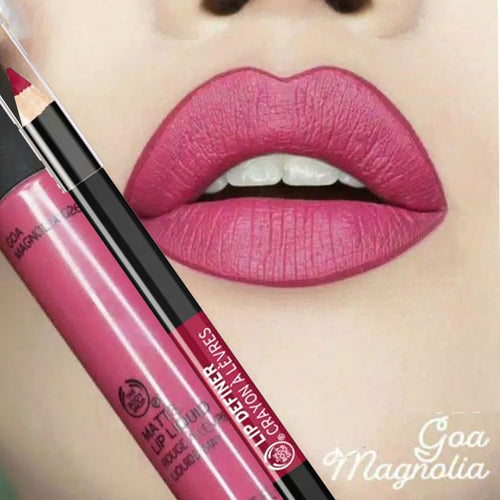 The Body Shop Lip Liquid Matte Lipgloss Goa Magnolia by Bodyshop