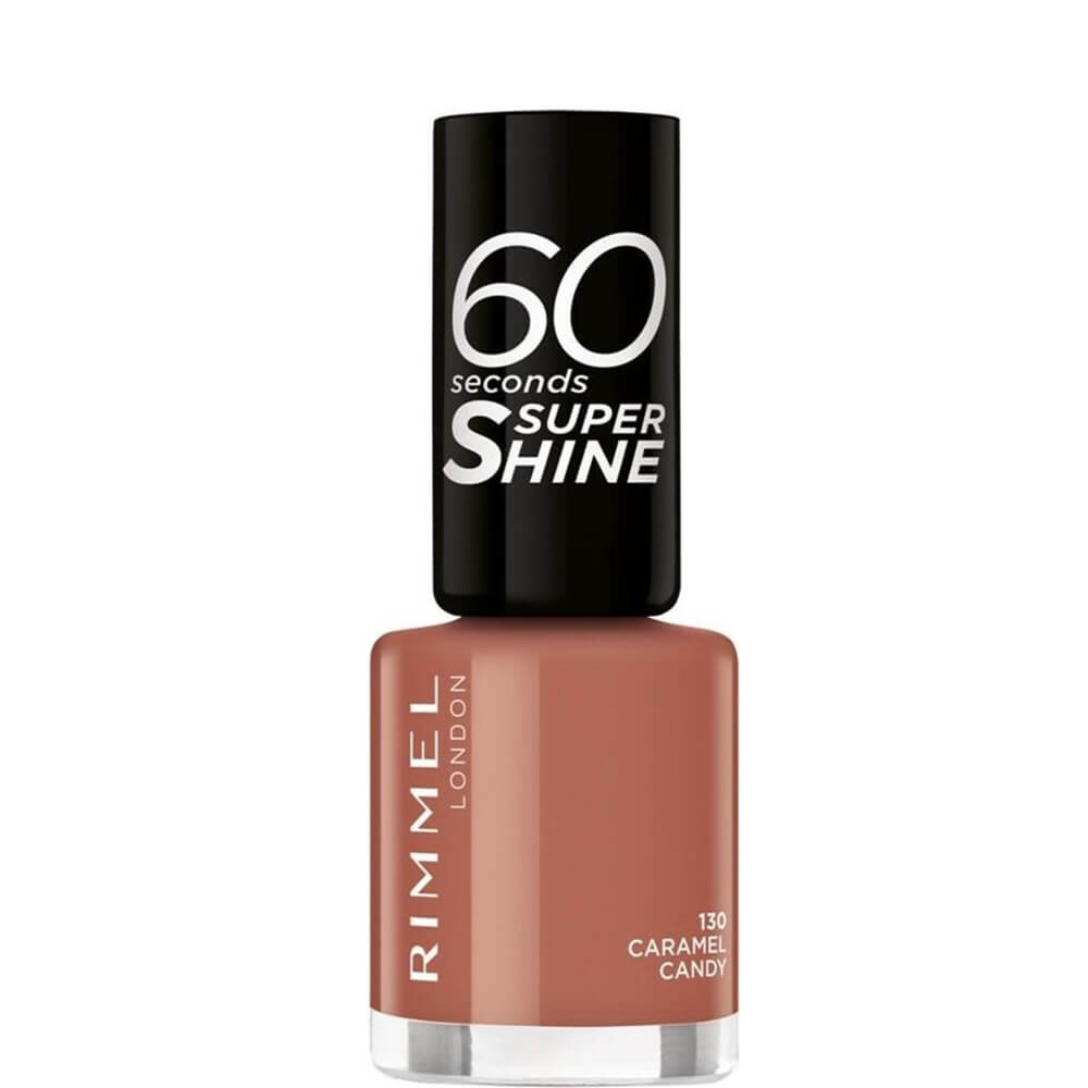 Rimmel London 60 Seconds Super Shine Nail Polish - 8ml Caramel Candy #130