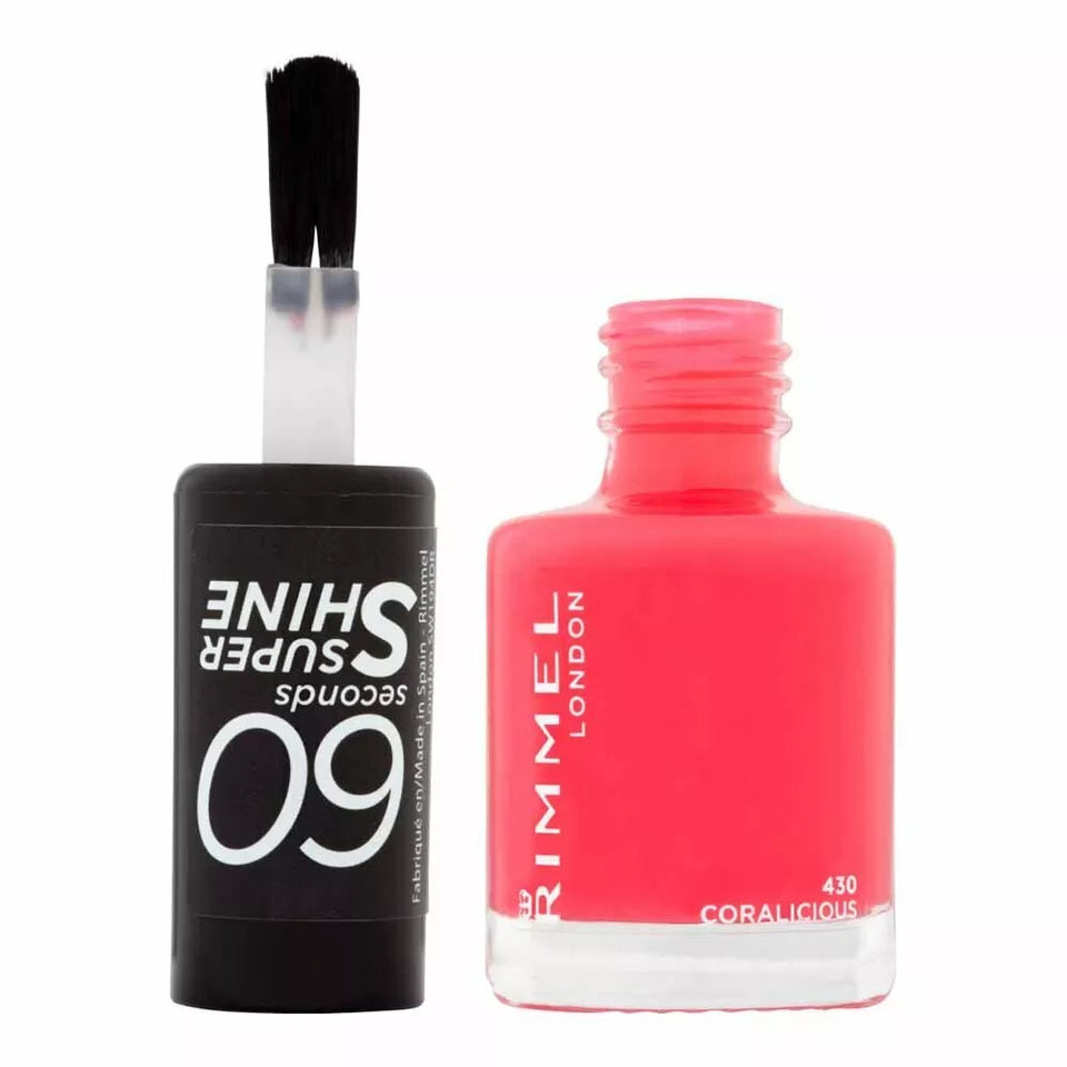 Rimmel 60 Seconds Nail Polish - Coralicious 430