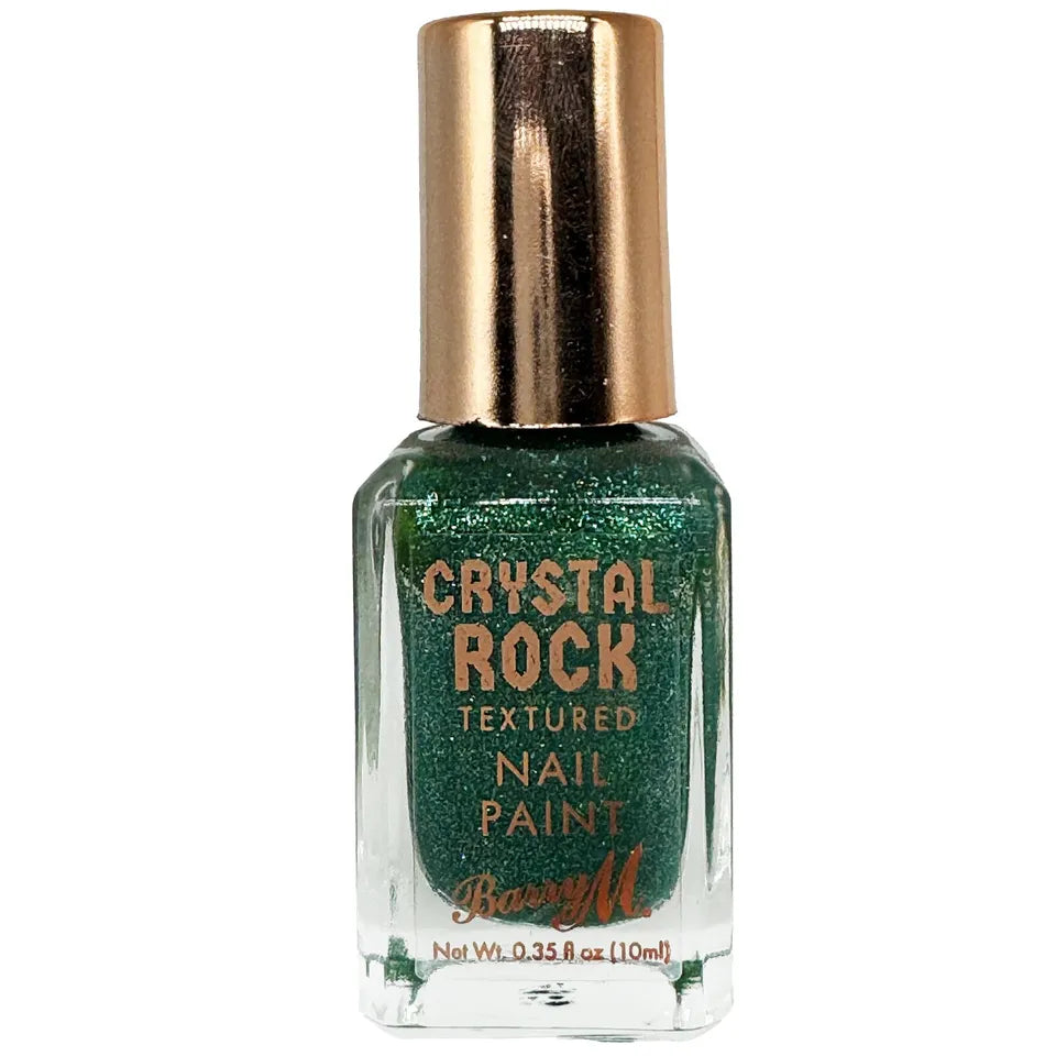 Barry M Crystal Rock Textured Nail Paint Emerald  Green