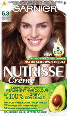 Garnier Nutrisse Ultra Creme Permanent Hair Dye 5.3 Golden Brown