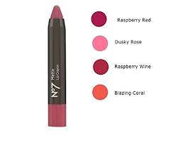 No7 Matte Lip Crayon Raspberry Red